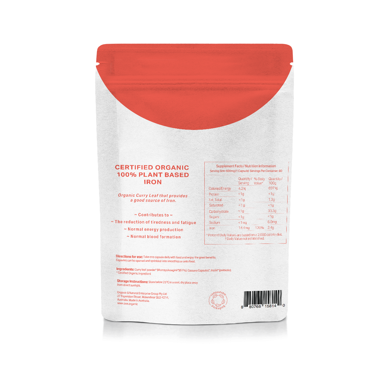 IRON Certified Organic 2
