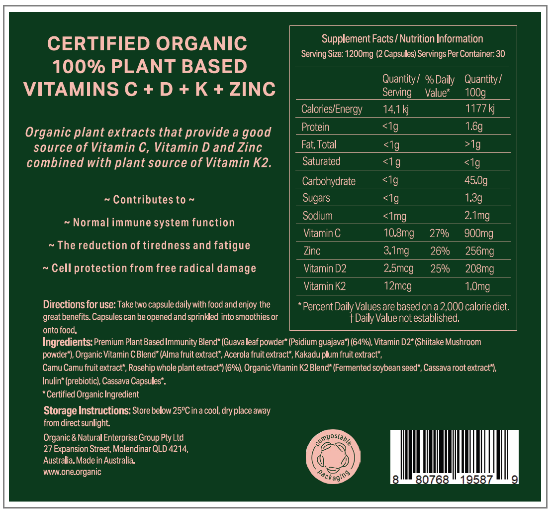 IMMUNE+ Certified Organic 2