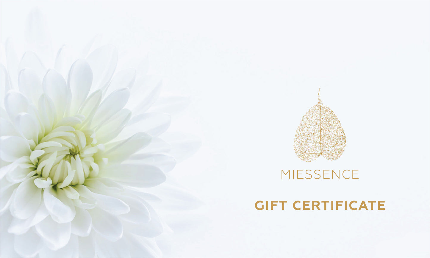 Miessence Gift Certificate 1