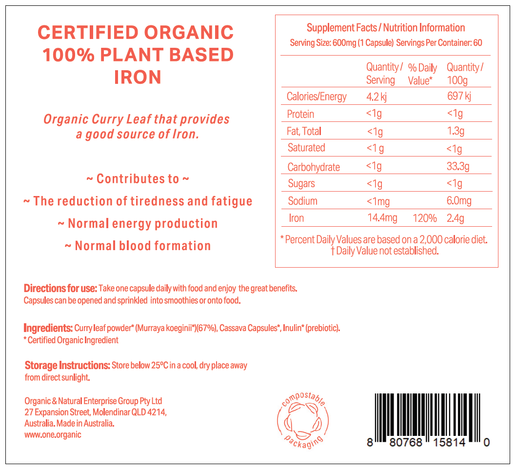 IRON Certified Organic 3