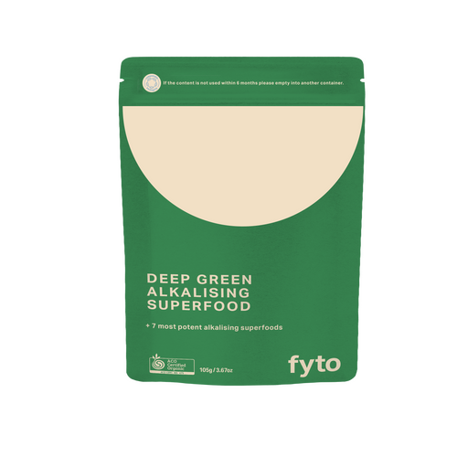 » DEEP GREEN ALKALISER <br /> Certified Organic <br /> From 100% plants <br /> Compostable packaging (100% off)