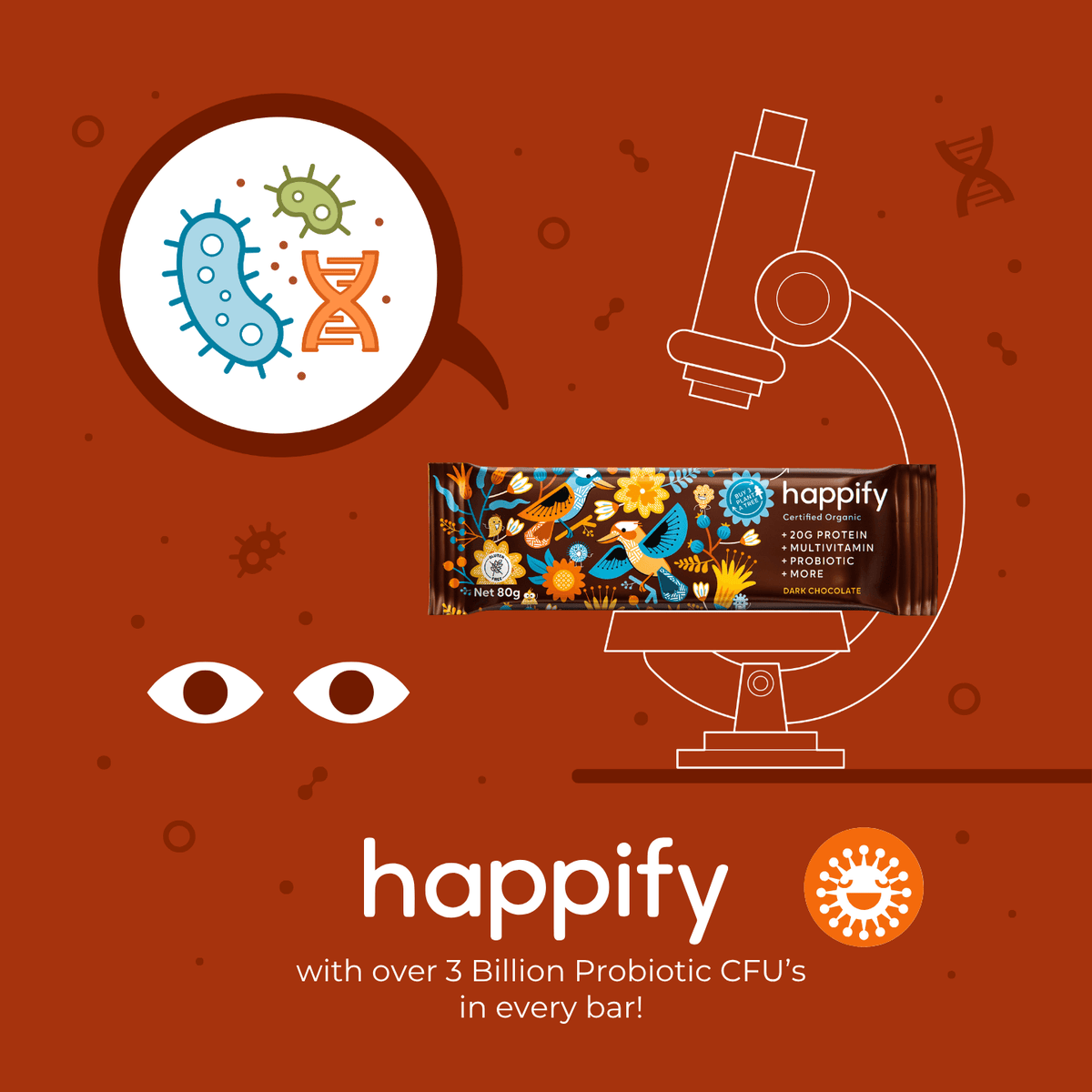BOX OF 12 - HAPPIFY BARS – One Organic - Australia