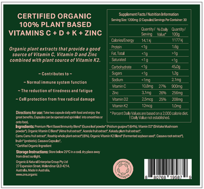IMMUNE+ Certified Organic 2