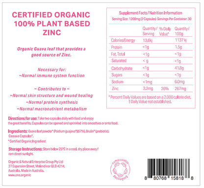 ZINC Certified Organic 3